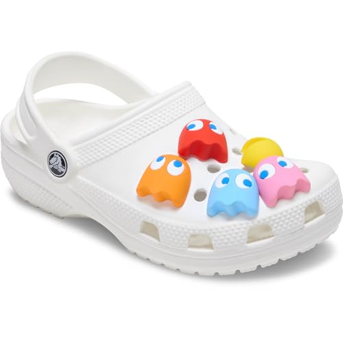 Image of Crocs Jibbitz Video Games Shoe Charm Packs, PacMan, 5-Pack