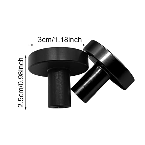FralnFit Cabinet Knobs Set, 6Pcs Black Handles for Cupboards Matt Black Cupboard Handles - Image 2