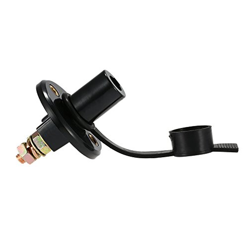 RuleaxAsi Universal Car Truck Vehicle Battery Disconnect Cut Off Rotary Switch Terminais de latão