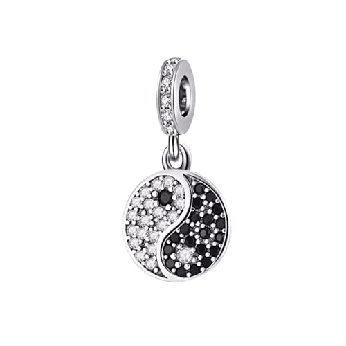 Colgante Yin Yang de Plata 925 original para pulsera de abalorios selecta