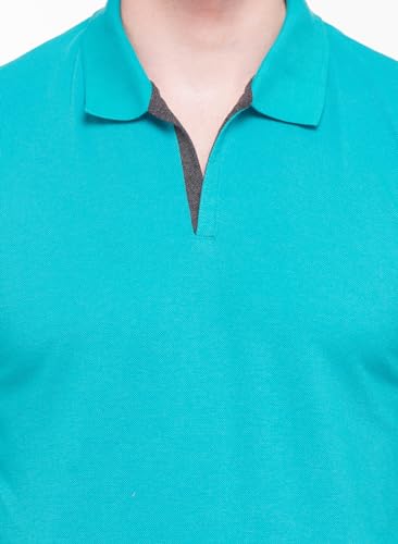 Image of Status Quo Men's Polo T-Shirt | Rich Cotton Blend | Slim Fit | All Day Comfort | Contrast Inner Placket | Polo Collar