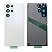 S22 Ultra Back Glass Replacement for Samsung Galaxy S22 Ultra 5G Rear Back Glass with Pre-Installed and Adhesive Camera Lens+Repair Tool Kits(Phantom White)