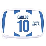 Fiambrera Merienda Sandwichera Futbol Personalizada Nombre y Número Regalo Niños (R. SOCIEDAD)