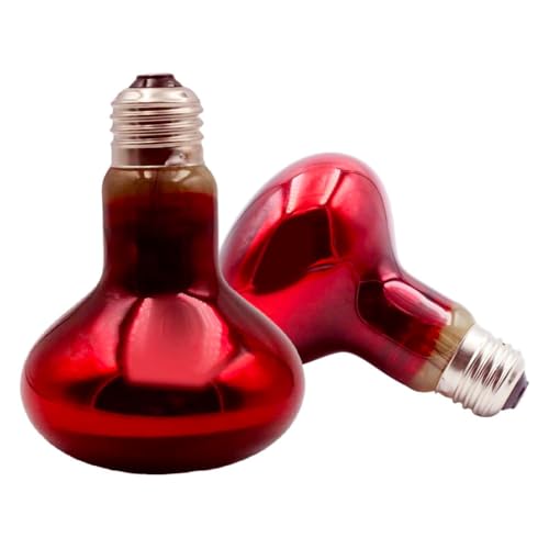 KKLM ヒートグロー 2個組 赤外線照射スポットランプ 25W昼夜兼用 ヒートグロー 25W赤外線スポットランプ 2個組 深層加熱＆湿度対応 爬虫類・両生類用 24時間生体ケア 飼育環境サポート