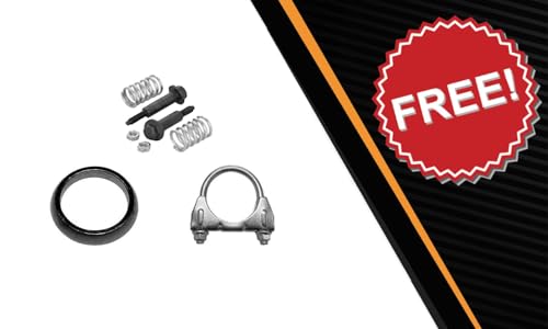 Image of Exhaust Intermediate Pipe Compatible for 1998-2000 Ford Ranger 3.0L | 1998-2000 Ford Ranger 4.0L | Stainless Steel | Northeastern Exhaust | Includes Clamp, Gasket, and Spring Bolts | Direct-Fit