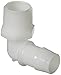 Eldon James L12-12HDPE High Density Polyethylene Threaded Elbow, 3/4-14 NPT Thread to 3/4" Barb (Pack of 10)