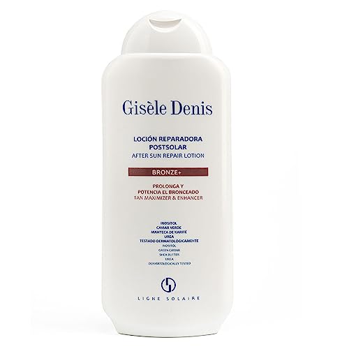 GISÈLE DENIS - Aftersun Bronze +, 400 ml, Crema Cuerpo, Cuidado de la Piel, Loción Reparadora Postsolar, con Inositol, Caviar Verde, Urea y Manteca de Karité, Nutre, Hidrata y Repara la Piel