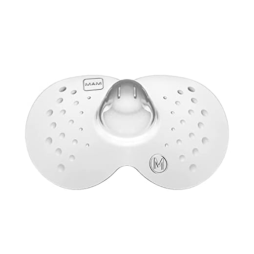 MAM Borstvoedingshoedjes maat M (diameter 20 mm) in set van 2, extra zachte borsthoedjes ter bescherming bij borstvoeding, tepelbescherming voor maximaal huidcontact tussen moeder en kind