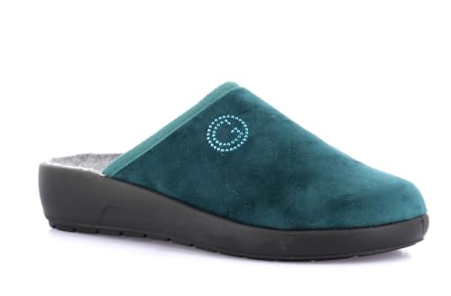Pantoufle de velours Grunland Roca CI2962 Smeraldo 36, chausson ergonomique