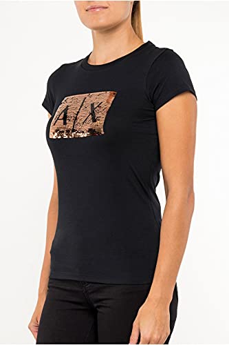 Armani Exchange Women's Basic T-Shirt with Logo on Bust2