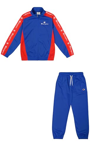Champion Legacy Retro Sport B (306863) - Chándal especial de cuello alto semidull PolyWarpKnit, azul profundo (BAI/CRD), 7-8 años (S) Niños FW24