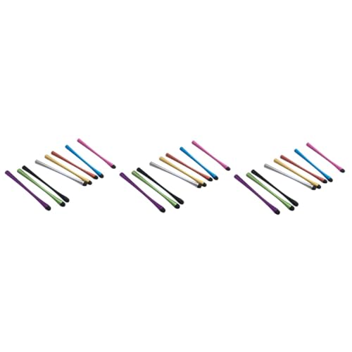 Lot de 3 stylets capacitifs uniques pour smartphone et tablette avec 24 pointes de rechange
