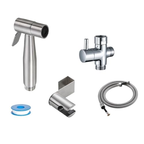 �g�C���p�n���h�w���h�r�f�X�v���[�Z�b�g�A�o�X���[���p�X�e�����X�X�`�[���n���h�r�f�֌��A�n���h�X�v���[�V�����[�w�b�h�Z���t�N���[�j���O ������(Bidet sprayer set)