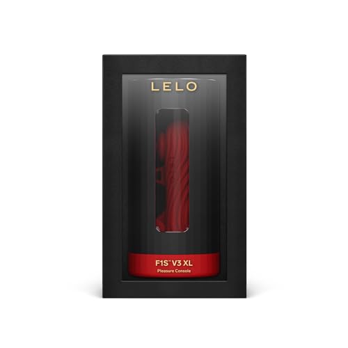 LELO F1S V3 XL Sex Toy Console de Plaisir Masculin Grand Format avec App Bluetooth, Sex Toys 8 Modes et un Mode IA, Masturbateur pour Homme, Vibromasseur homme, Masturbateurs Masculins, Red