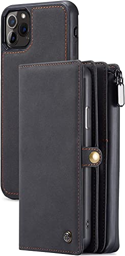 Étui portefeuille iPhone 12/12Pro GUMMMY en cuir premium, finitions soignées et coque amovible