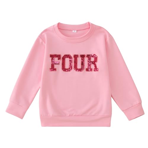 Toddler Girl Birthday Outfit Long Sleeve Sweatshirt