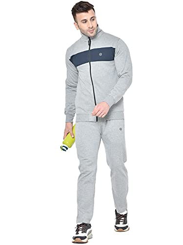 Image of CHKOKKO Fleece Men Winter Sports Running Zipper Collared Neck Stylish Jacket