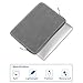 Alfheim Laptop Sleeve Case 14 inch, Waterproof Shock Resistant Fashion Lightweight PU Leather Bag Case for Notebook Tablet iPad（Grey）