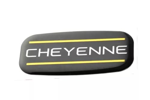 Image of 2Pc Cheyenne Cab Emblem Badge Logo Roof Pillar Replacement for 88-07 Silverado (Yellow), EI-SilveCutom#2