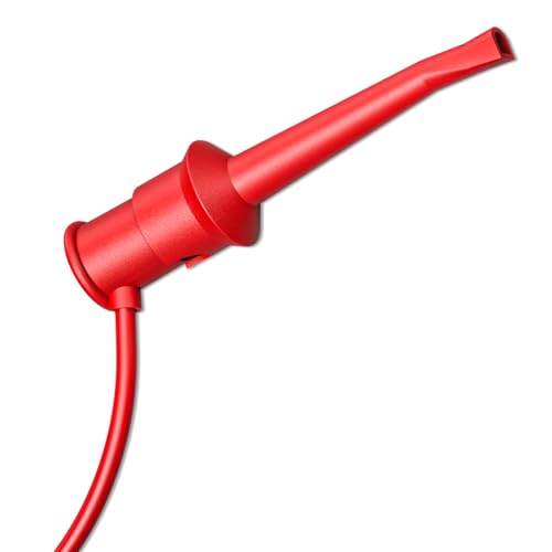 Image of Goupchn 10PCS Multimeter Test Hook Clips SMD IC Cable Welding Test Clip for DIY Electronic Components Testing Red&Black