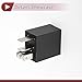 HEROFFIX 1 Pcs Automotive 5 Pins Multi-Purpose Relay for Mercedes-Benz for Volvo 12V 20A/30A Black