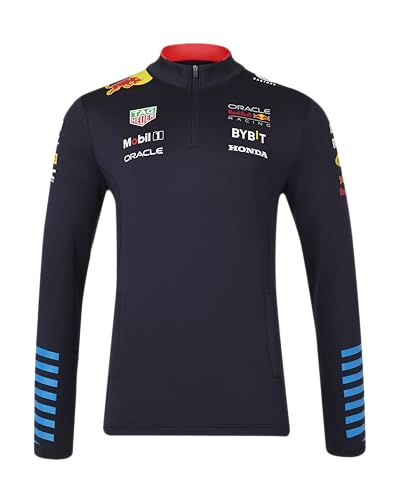 Castore Red Bull Racing F1 2024 Team 1/4 zíper camada média (GG), Céu noturno, GG