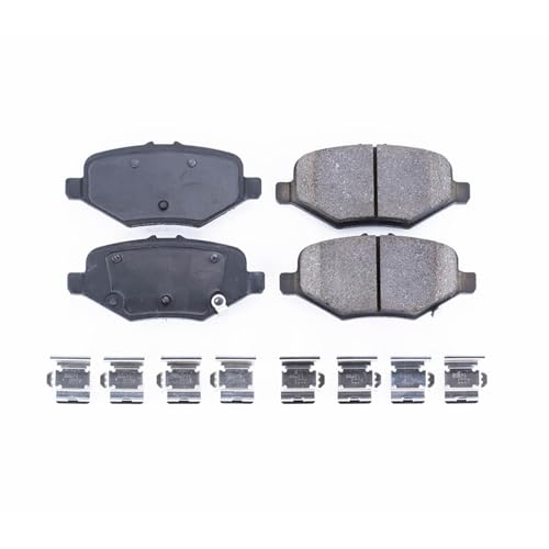 Image of PowerStop Rear Brake Pads for Ford Explorer 2013-19 |Flex 2013-19 |Police Interceptor Sedan 2013-19 |Police Interceptor Utility 2013-19 - Z17 Ceramic Brake Pads with Installation Hardware, 17-1612