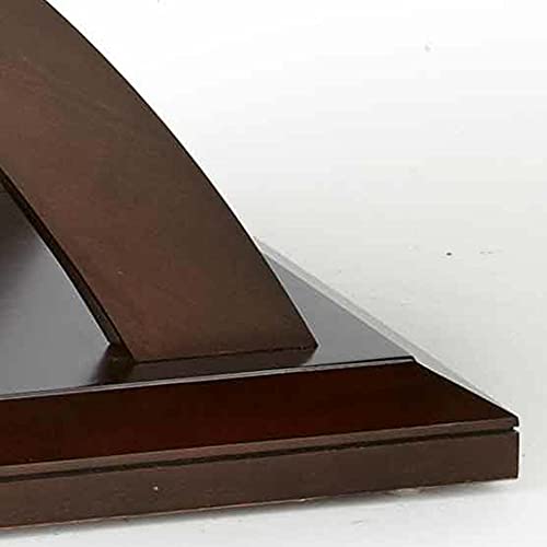 Steve Silver Company Jocelyn Rectangle Cocktail Table, Cross Leg Decorative Base and Double Edge Top, Hardwood Solids, Living Room, 48\" W x 28\" D x 18\" H, Brown