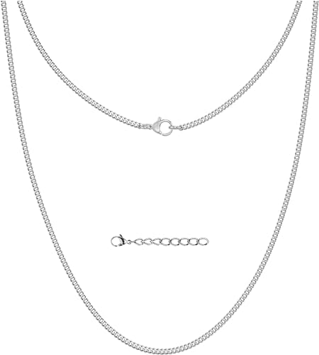 Silvadore Gold or Silver Chain for Men - Cuban Link Mens Necklace...