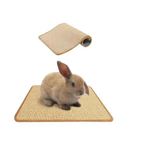 小動物爪とぎシート 爪研ぎ リス ウサギ 天然サイザル麻パッド チンチラ つめとぎポールリペア ペットのケージ内用品 憂さ晴らし 耐摩耗 猫用爪とぎマット ソファ 家具保護