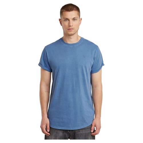 G STAR Lash Overdeyed T Shirt, Camiseta Hombre, Azul (Dutch Blue GD D16396 2653 h177), L