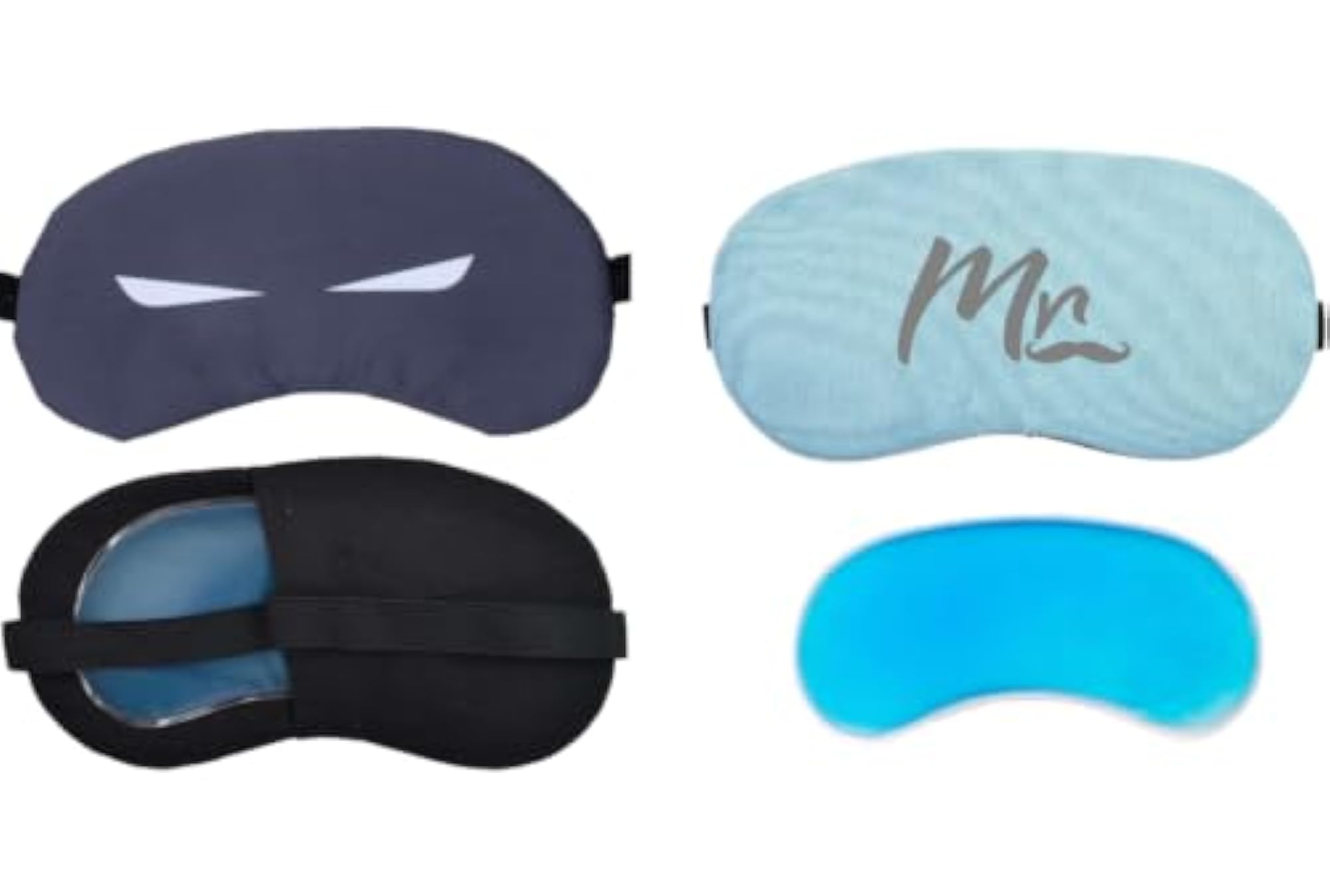 Cooling Gel Eye Mask for Sleeping - Angry Eyebrows Dream Big Design