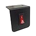 Abrams Taurus Premium 12V Switch Box Panel - (1) ON/Off Rocker Switch with LED Light - 15 Amp Inline Fuse - Dimensions: 2