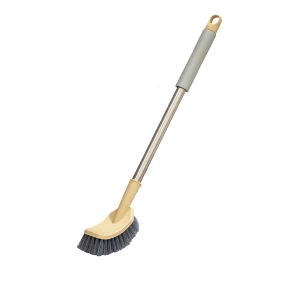 toilet brushes & holders Toilet Brush Household Wall-mounted Long Handle Washing Hanging Soft Bristles(Yellow)