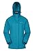 Mountain Warehouse Chaqueta Pakka para Mujer - Chubasquero Impermeable, Chaqueta Informal Plegable, Transpirable, Ligera, Abrigo cómodo para Mujer - para Viajar, Caminar Verdes Aguas Oscuro 38