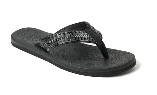 Image of REDVOLUTION New Women's Rhinestone Sandals High | Low Platform T-Strap Jewel Sandals High Wedge Flip Flops