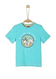 Motiv s.Oliver Jungen Kurzarm T-Shirt, 6224 türkisblau, 116/122/ REG