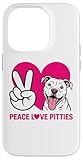 pit bull pittie rescue dog lover peace love pitbull advocate custodia per iphone 14 pro