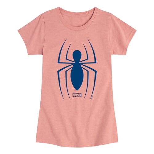 Marvel Spider-Man - Spider Logo - Toddler and Youth Girls Fitted Short Sleeve Graphic T-Shirt