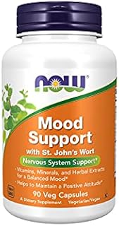 NOW Supplements, Mood Support with St. John's Wort, Nutrient and Herbal Extracts, 90 Veg Capsules