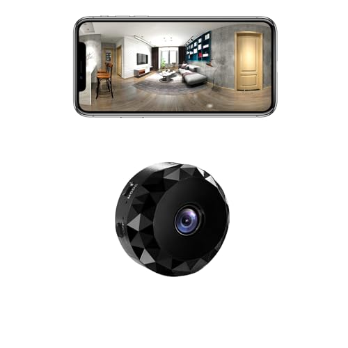 qoiq Spy Camera 1080P WiFi Hidden Cameras Wireless Indoor Secret Cam Mini Nanny Spy Cam Home Security Surveillance Cameras Micro Small Monitor Video Camera with Motion Detection (Black)