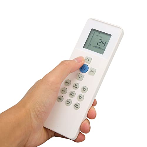 Telecomando Sostitutivo Per Condizionatore R07/BGE R07B/BGE - Telecomando Universale In ABS, Bianco, Portata Fino A 10 Metri, Funziona Con 2 Batterie AAA (non Incluse)