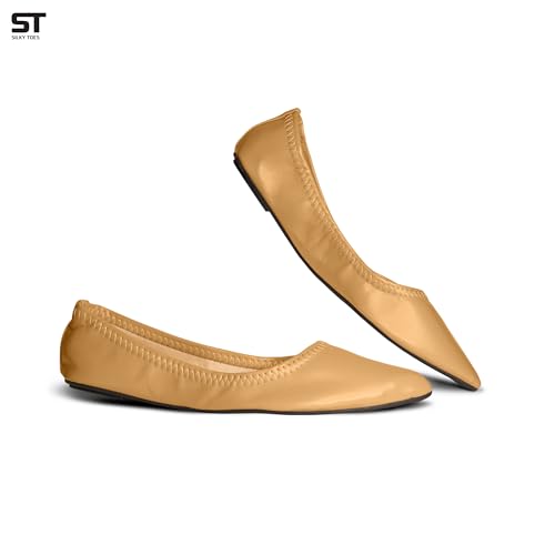 Image of Foldable Flats for women, Casual Business Shoes for Travel, Office, Events