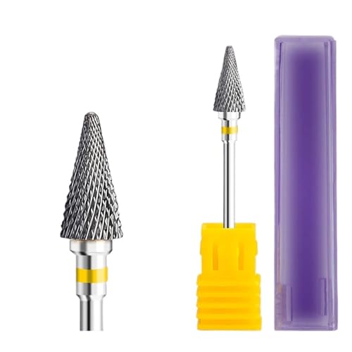 Mozulon ネイルドリルビット 回転式バーミリングネイルカッタービット 電動マニキュアペディキュアツール用 1個(Tungsten 10)