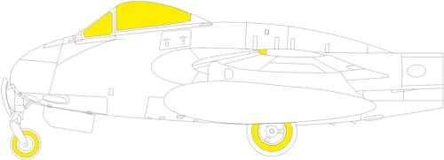 Masque Eduard EX982 éviter bavures canopée Vampire FB.5/9 Airfix - 6