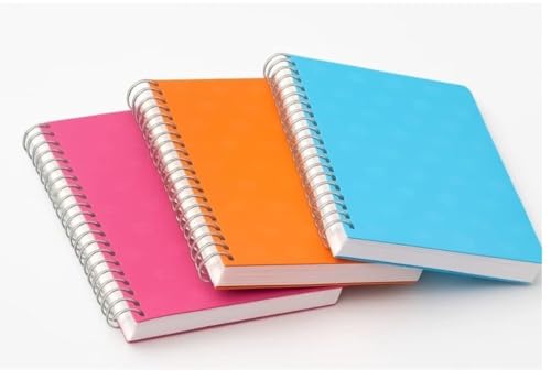 Image of Premium Spiral Notebook Plain A4 Size, Unruled 70 GSM Paper, 200 Pages, Multipack with college and school Office Stationery Student Supplies Creative Pack of (Pack of 3)