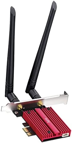 Cudy AX5400 Wireless WiFi 6E PCIe Card for PC, Bluetooth 5.2, AX210 Module Inside, Bluetooth 5.2/5/4.0, 802.11ax/ac/a/b/g/n, Windows 11,10, WE3000S V2