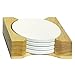 CounterArt Wooden Coaster Holder Constructed of Light Oak Wood Will Hold 4-4