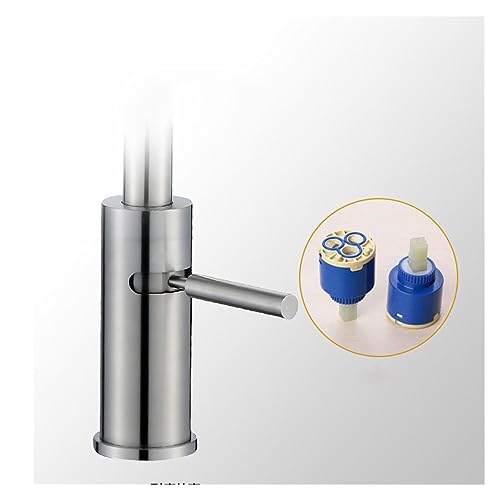 Mitigeur de cuisine à rotation 360 robinet évier gris durable
