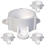 FORMUFIT F002ECT-WH-4 PVC Table Cap, Furniture Grade, 2